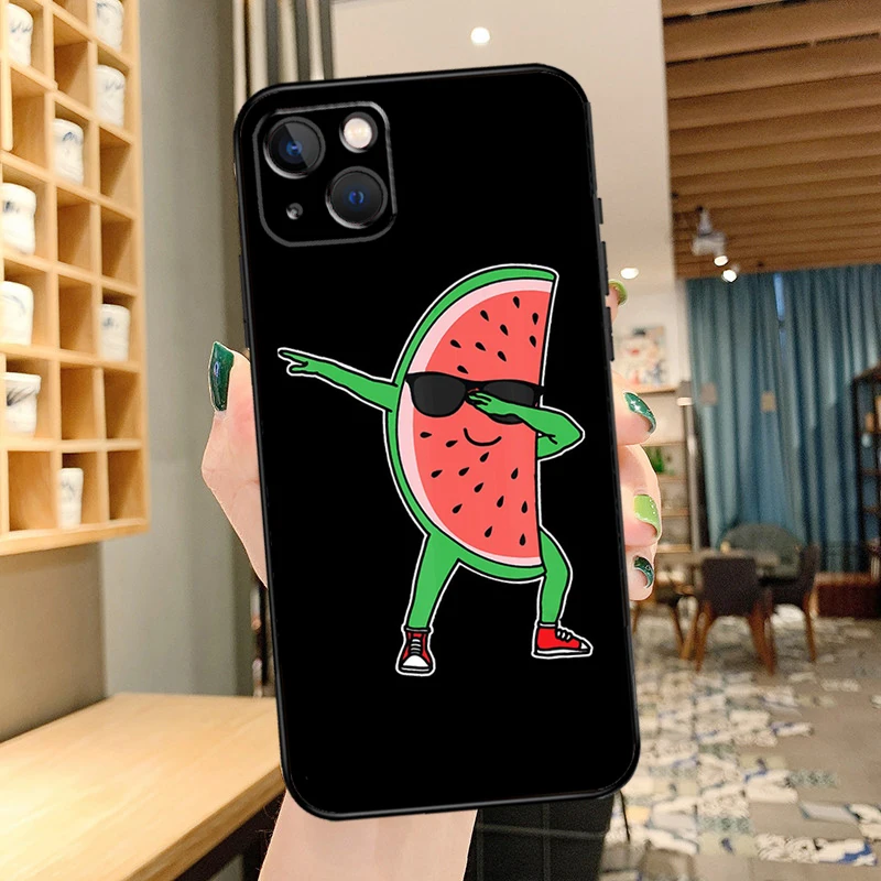 Cute Summer Fruit Watermelon Case For iPhone 14 15 16 13 12 11 Pro Max XR XS X Plus 12 13 Mini Phone Cover