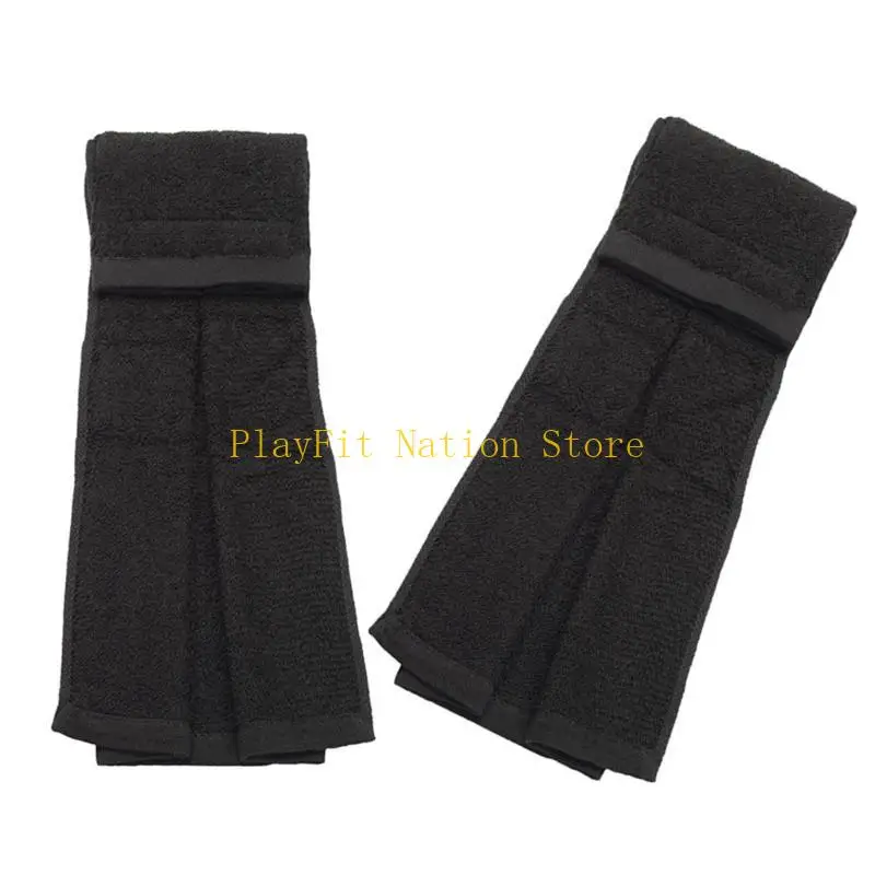 

242F 2Pcs Quarterback Football Field Towel with Fastener Microfiber Sports Towels