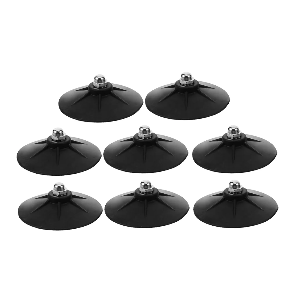 8 Pcs Sand Bags Boxing Punching Suction Cup Rubber Cups Sandbag for Base Stable Parts Black Convenient