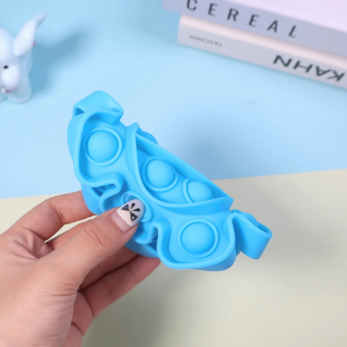 1 قطعة لعبة تململ محمولة فقاعة بوبر حزمة حسية في أي مكان تهدئة لتخفيف التوتر والقلق (لون عشوائي) #4