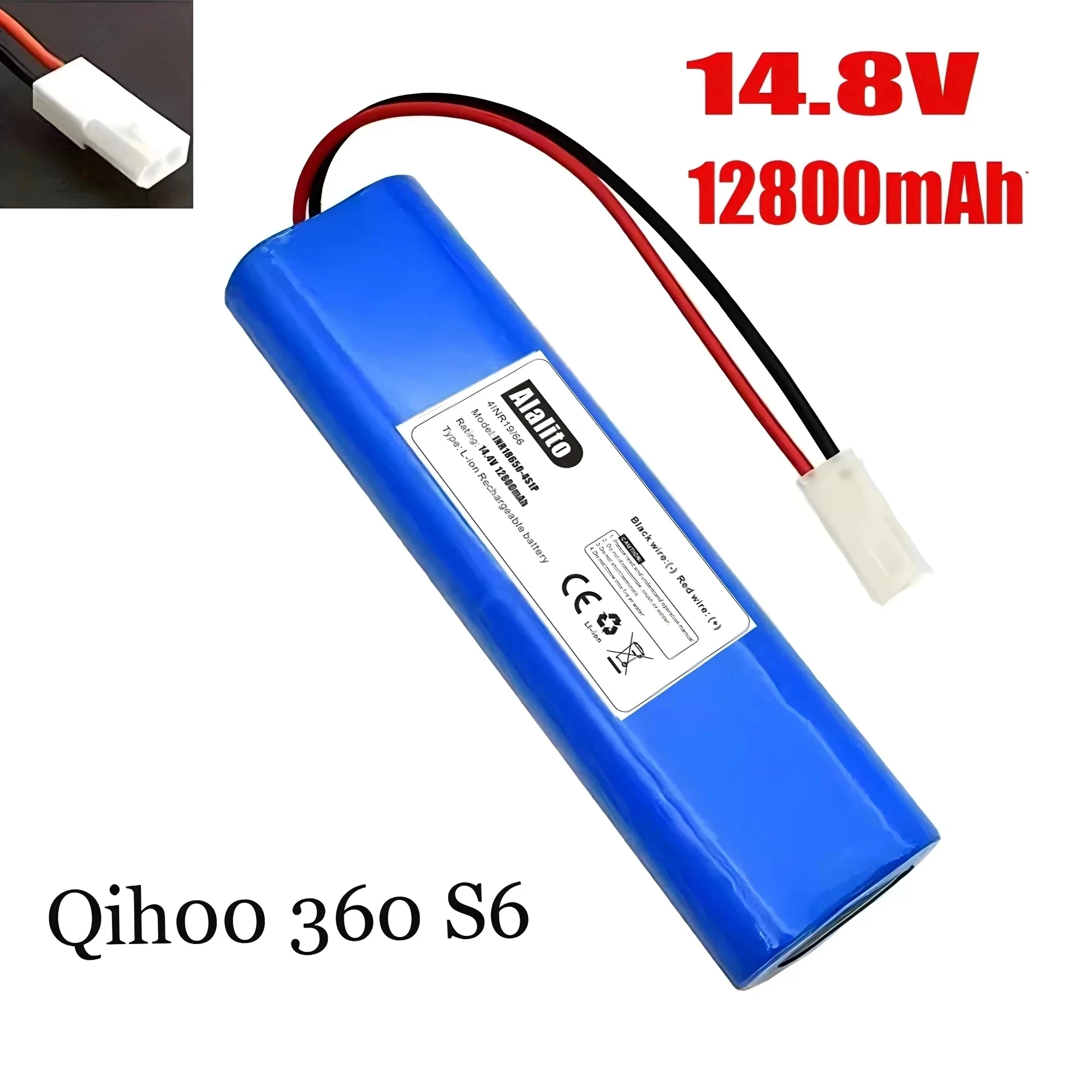 

14.4V 12800mAh 100% New Original Battery Pack Used for The Qihoo 360 S6 Robot Vacuum Cleaner of Components