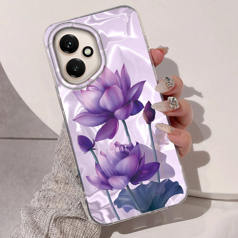 INS لوتس الأزهار الملونة جراب هاتف ل الشرف 400 200 90 الذكية برو Magic7 6 5 70 لايت X9a X9c X9b X8a X8b X6c X7b X7c غطاء