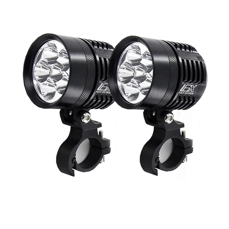 2PCS Universal L6X Headlight LED Motorbike 8000LM Moto Spotlight Waterproof Flash Fog Spot Motos Bulb Super bright 12V