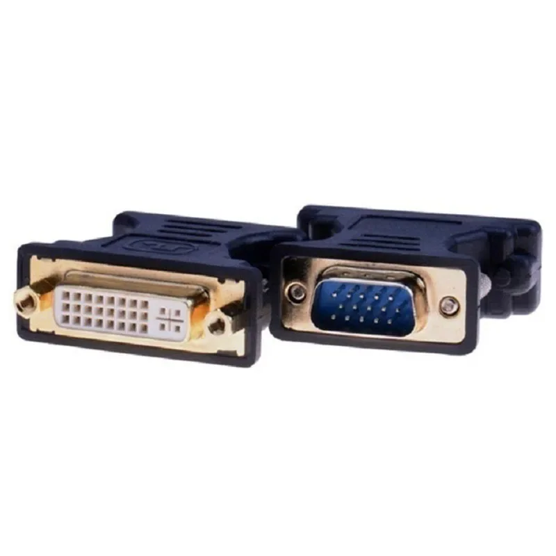 1pcs VGA Male to DVI (24+5) Pin DVI Female Video Converter Adapter for Graphics Cards PC Laptop Computer 1080P HDTV Monitor