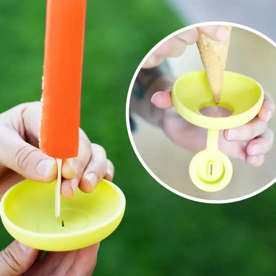 Colorful Drip Free Popsicle Holder Silicone Freeze Ice Popsicle Holders Reusable Anti-drip Tray Kids Portable Popsicle Protector