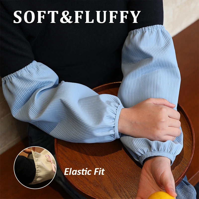 Elegant Polyester Arm Sleeves with Water Resistant Stain Repellent Wipe Clean for Office Light Craft Daily Wear