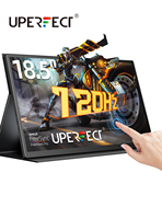 UPERFECT 18.5” Touchscreen Portable Monitor 120Hz 1080P Touch Display with HDMI USB-C HDR Speakers for Xbox PS4/5 Laptop Mac PC