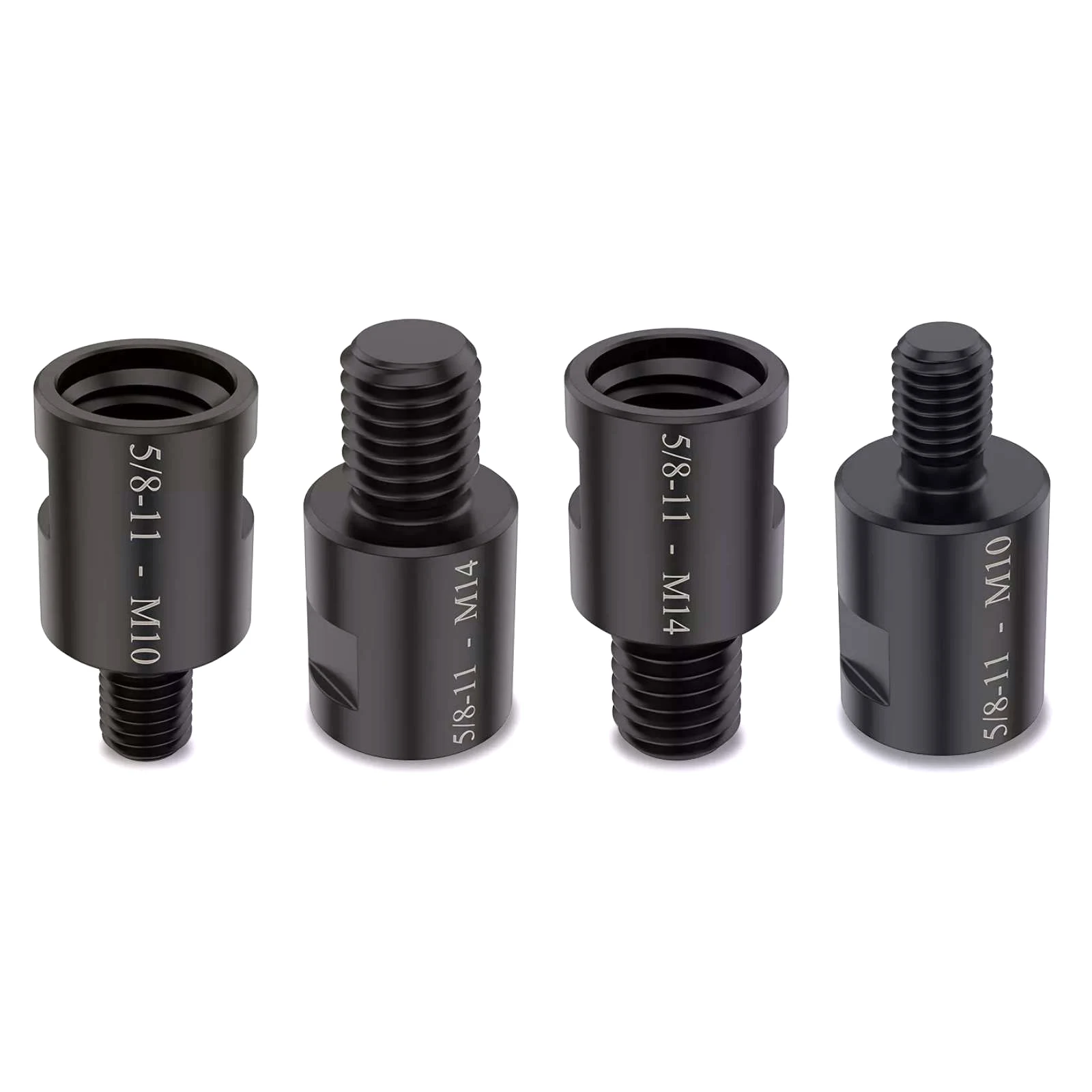 

4pcs 42mm Angle Grinder Adapter Converter High-carbon Steel 5/8inch-11 female to M10 / M14 For Corner Polishing Angle Grinder