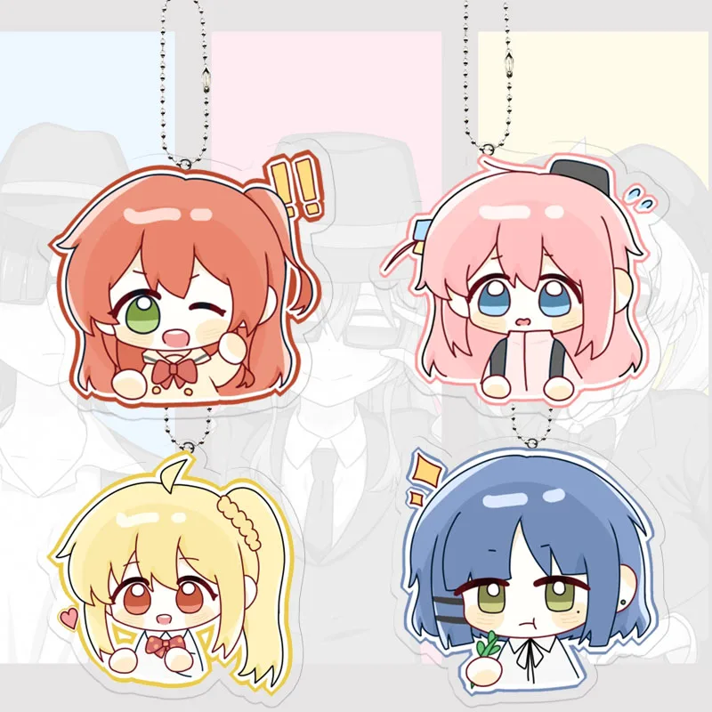

Exquisite Bocchi The Rock Keychain Acrylic Cute Gotoh Hitori Ijichi Nijika Yamada Ryo Pendant Keyring Kita Ikuyo Bag Decorate