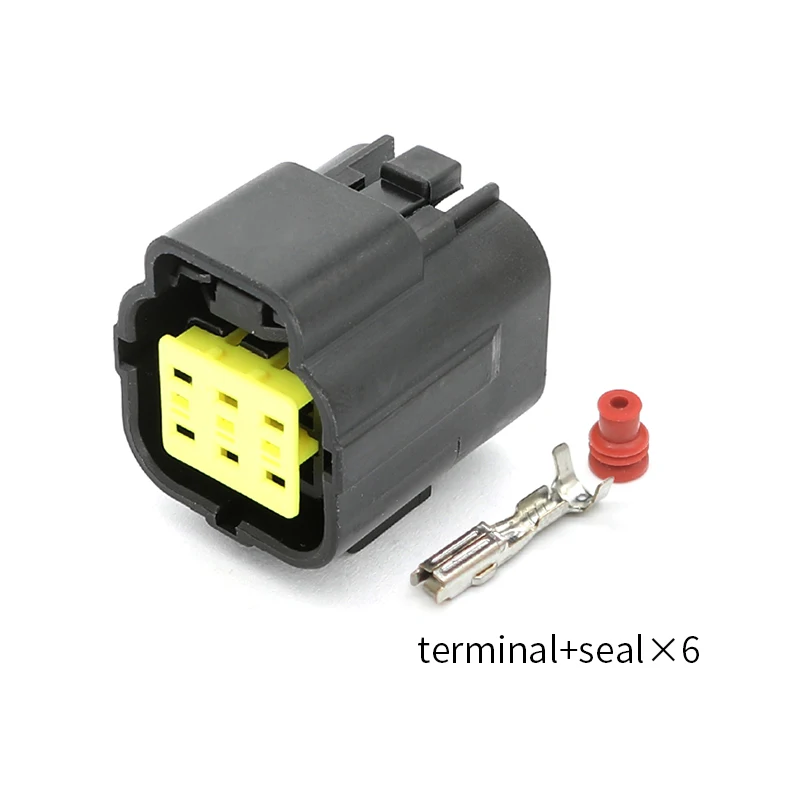 174262-2 Автомобильный водонепроницаемый разъем серии 1,8 6-контактный сенсорный штекер в оболочке с внутренней головкой