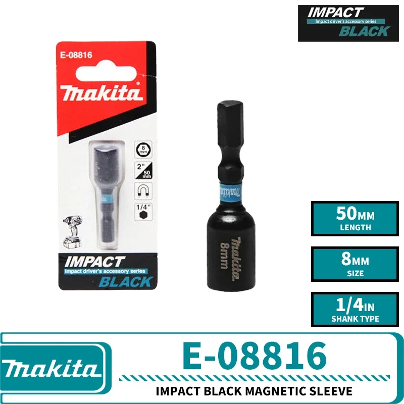 Makita-perceuse à percussion, noir, tournevis, jeu de conduite, outil électrique, accessoires de perceuse, pièces et accessoires pour outils