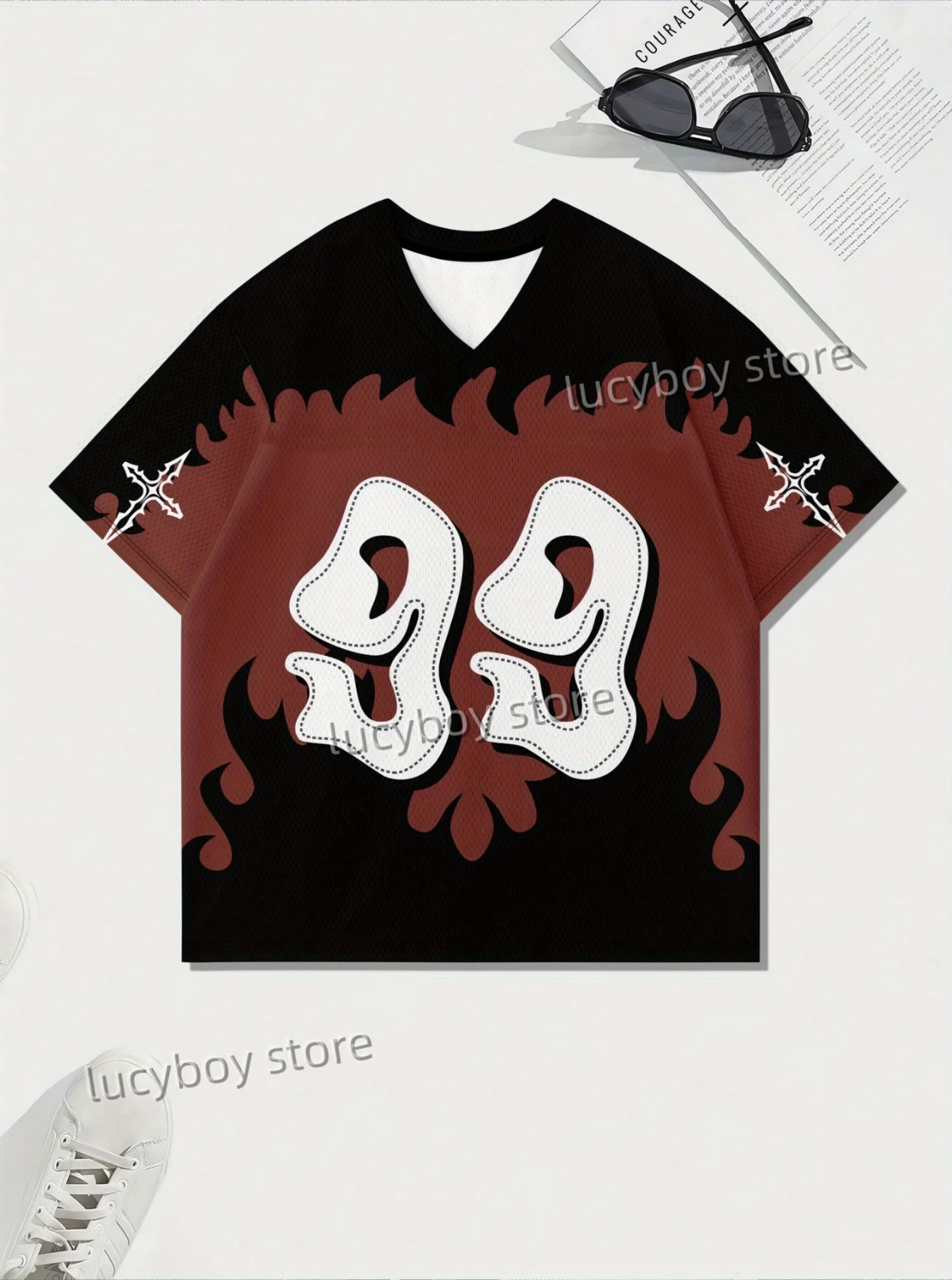 hot sell Mens no.24 Print tees Short Sleeve T Shirt Man Sportwear Brooklyn Racing Football Tee Vintage Casual Tops Men Clothes