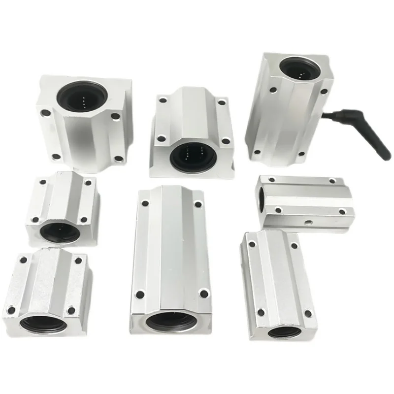 1pc SC8LUU SCS8LUU 8mm long type Linear Ball Bearing Block CNC Router with LM8LUU Bush Pillow Block Linear Shaft CNC 3D