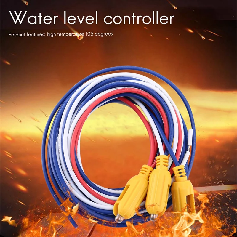 1.5M/ 2.5M/3.5M(A Group Of 3 Colors) Water Level Controller, Level Controller Tank Water Level Control Induction Sensor Head Thr