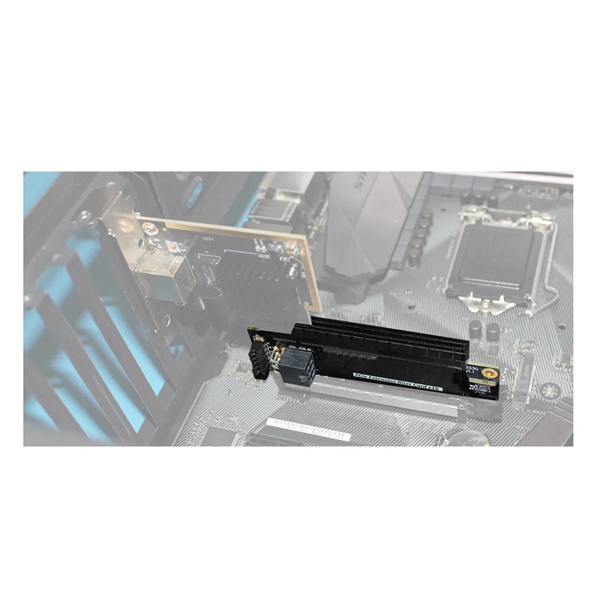 

SCLS PCI-E 5.0 X16 Плата расширения полной высоты и расширения PCIe5.0 X16 Поддержка тестовой карты Внешний источник питания