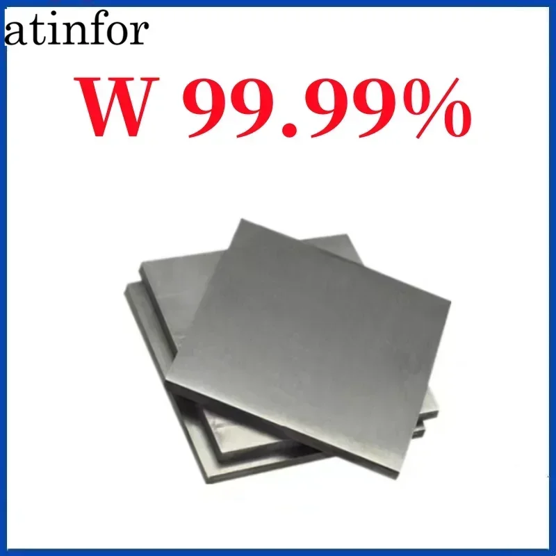 

atinfor 15mm 20mm High purity tungsten plate for experimental research Tungsten block Tungsten electrode plate custom zero cut