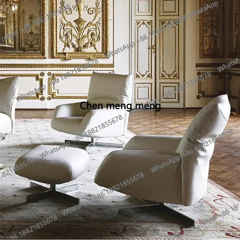 Silla Giratoria para Juegos, Silla Ergonómica Simple y Moderna con Respaldo, Marrón, Impermeable, Sillones para Sala de Estar, Muebles para Sala de Estar