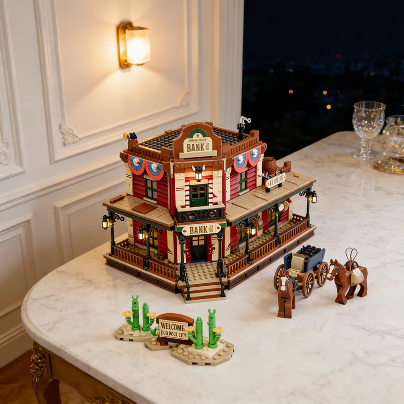 

3254pcs MOC OLD ROCK CITY Western Model Building Blocks Creative DIY Gift Display Decor Assemble Premium Adult Kids Desk Home