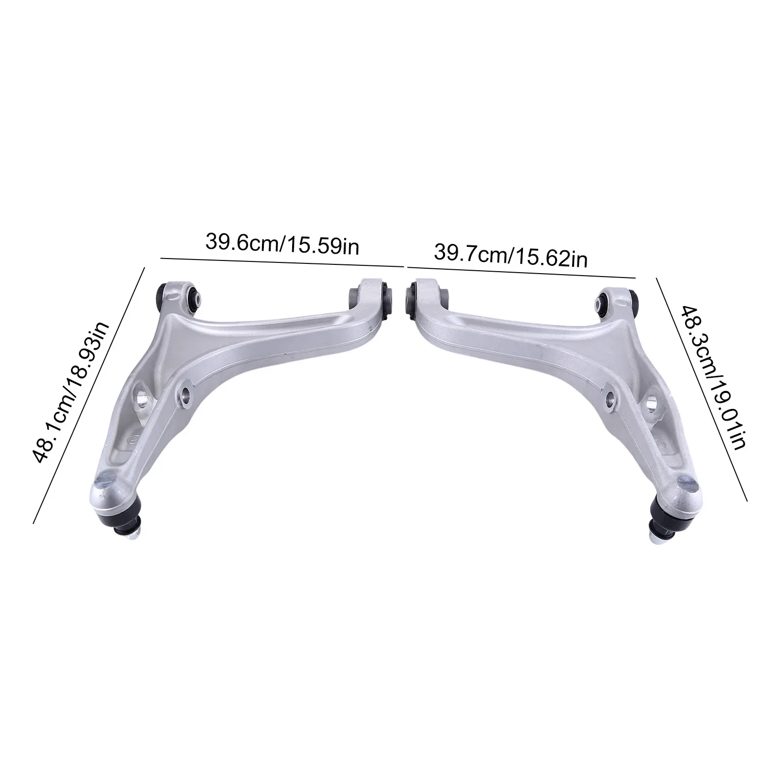 1 par de brazos de Control inferior delantero brazo de suspensión izquierdo/derecho con junta esférica para Maserati Ghibli 2014-2022 reemplaza 670006933 670006934