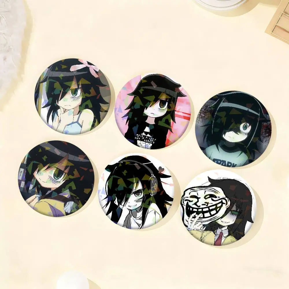 Spiel C-Charakter Tomoko Kuroki Emaille Pin Kleidung Tasche Zubehör Brosche Cartoon Science Fiction Abzeichen Geschenk