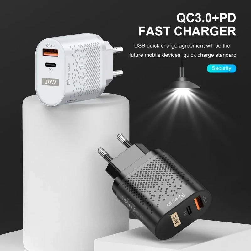 Mobile Phone Charger Fast Charger Type C/Multi Port USB Charger Suitable for All Types of Mobile Phones