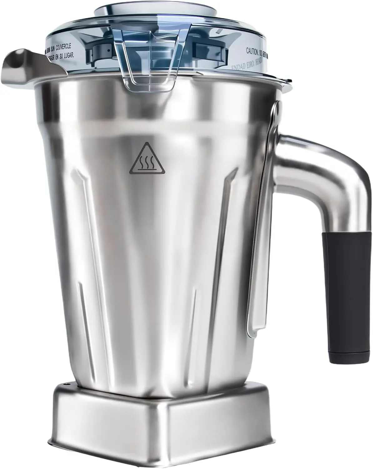 BPA-Free Replacement Pitcher, 48oz Stainless Steel Blender Container with Built-in Smart Detection Chip, Fits Most Full-Size Ble