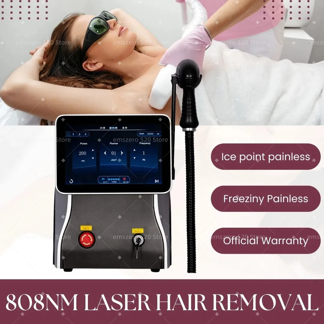 

NEW Latest Ice Cooling 808nm Diode Laser Hair Removal Machine with Triple Wave Technology for Salon-Quality Permanent Results