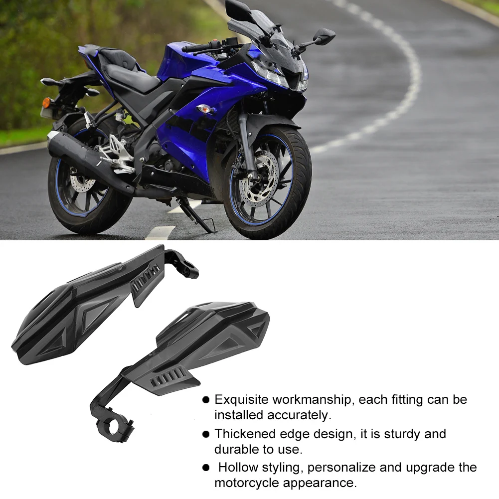 Motocicleta Hand Guard Protector, Peças ABS Modificadas, Adapta-se para Motocicleta, 7 em, 8in, 22mm