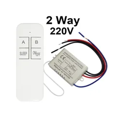 Interruptor de luz con Control remoto inalámbrico, transmisor receptor de 220V, encendido/apagado, lámpara con interruptor de Control remoto de pared Digital de 1/2/3 vías
