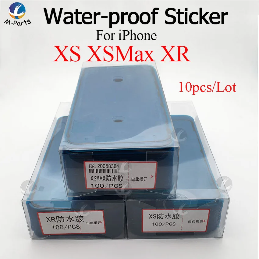 10pcs Waterproof Adhesive Sticker For iPhone 6S 6SP 7 7P 8 8P SE2 X XS XSM XR 11 12 13 Plus Pro Max LCD Display Frame Repair