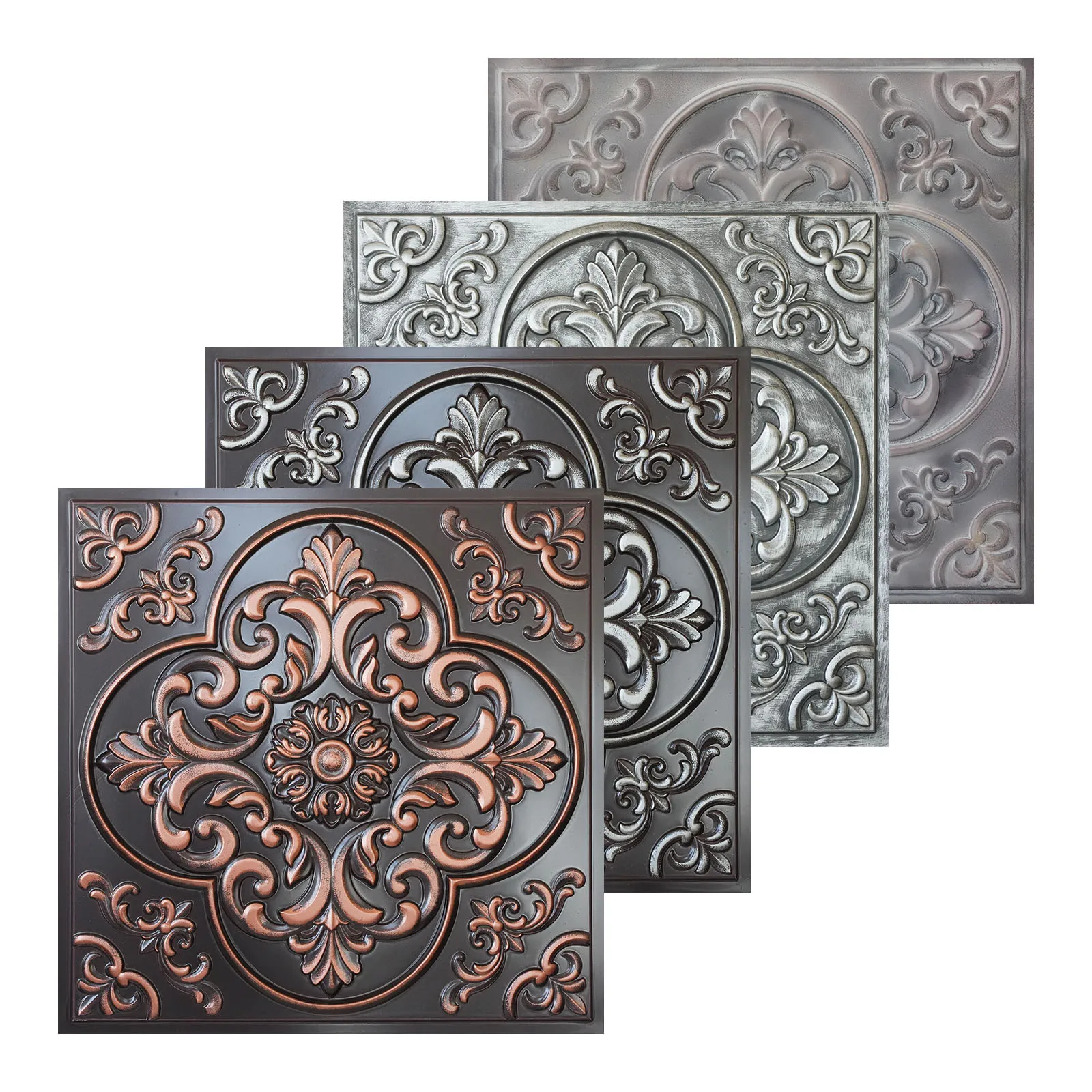 Embellished ceiling tiles Suspended Wall Panels for light luxury restaurant PL88 10tiles/lot