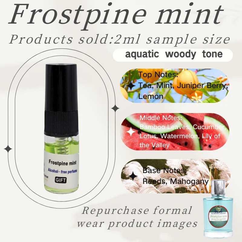 Campione di profumo profumato al legnoso con fragranza duratura, tipo di fragranza ricca, per uomo6 bottiglia 2ml uomo e donna. Profumo 2ml