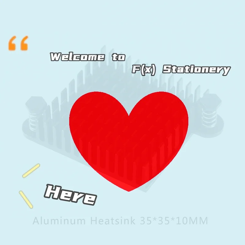 

1Pc Aluminum Heatsink 35*35*10MM Cooling Pad South North Bridge Chipset Radiator-F(x)
