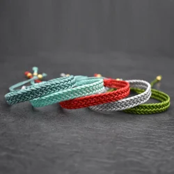 Multicolor Rope Lucky Knots Bracelets Women Men Charm Woven Handmade Bangles Braided Adjustable Size Amulet Jewelry Pulseras