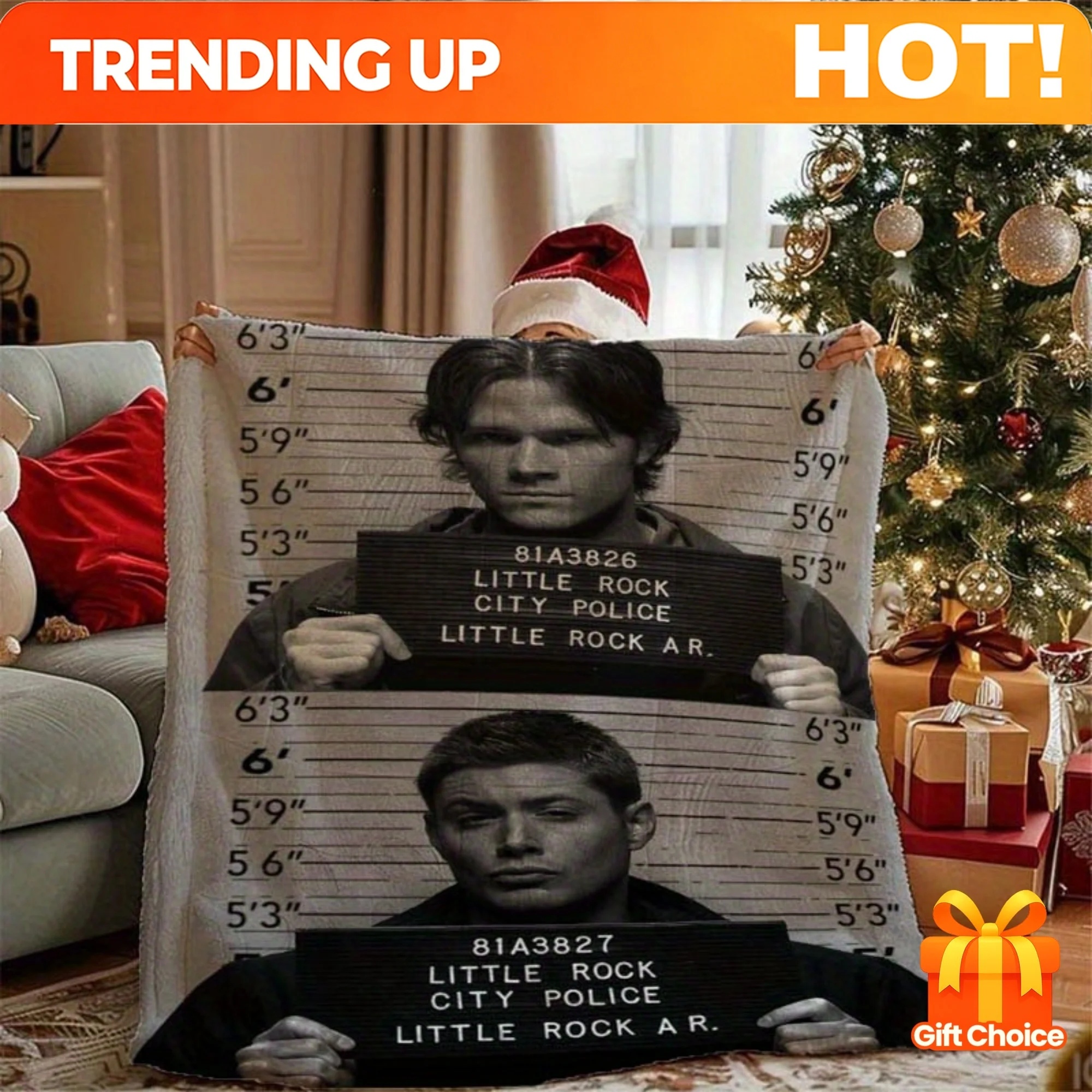Customize A Soft Flannel Blanket Themed with Supernatural Evil Forces, Suitable for All Seasons, Hypoallergenic And Tear-Resista