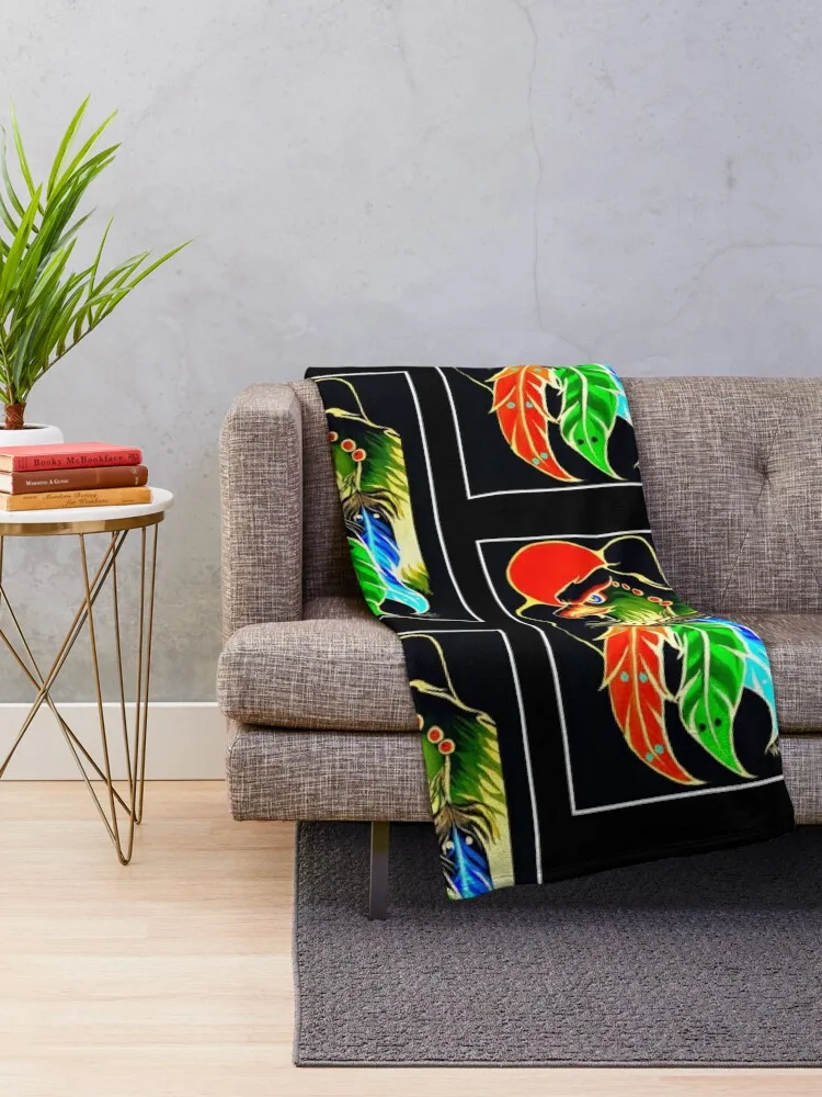 Colorful are the Eagle's feathers Throw Blanket Blankets For Baby Shaggy Travel Blankets