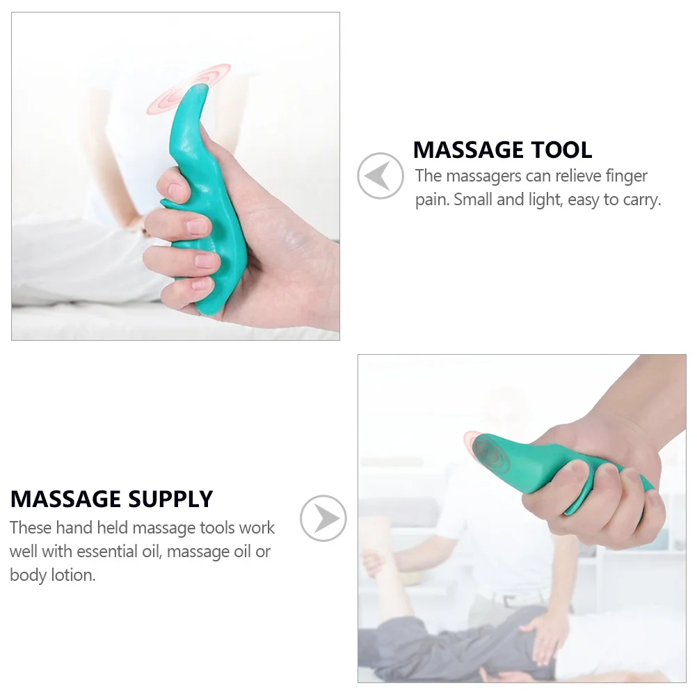 

2Pcs Thumb Massager Professional Acupoint Press Tool Ergonomic Finger Massage Device Lightweight Portable for Travel