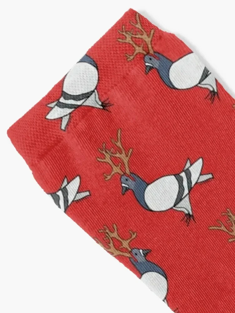 Christmas Reindeer Fred the Pigeon Socks sports and leisure luxury valentine gift ideas Women's Socks Men's