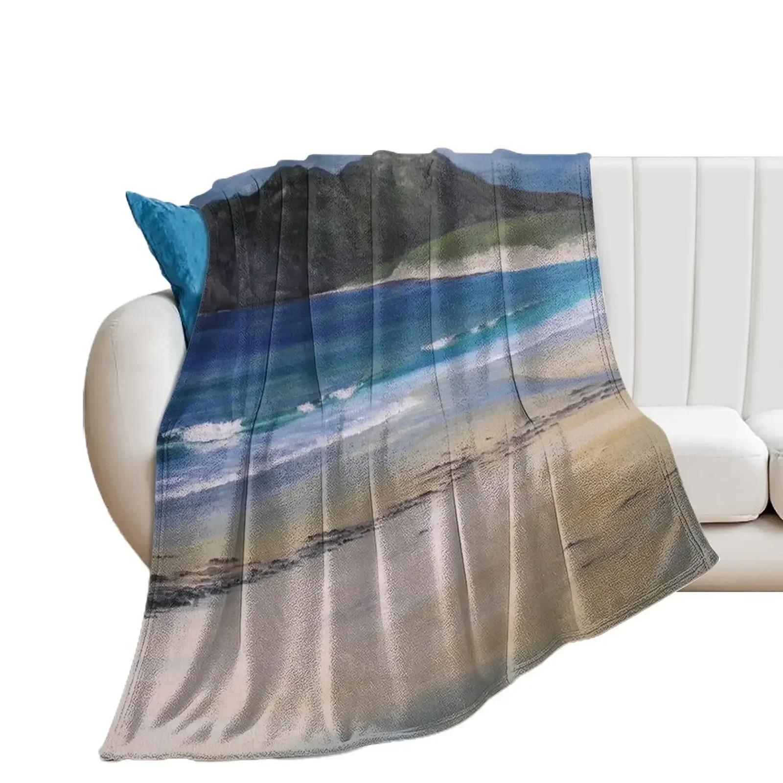 Kiloran Bay, Colonsay, Scotland Throw Blanket Decorative Throw Luxury Moving Blankets