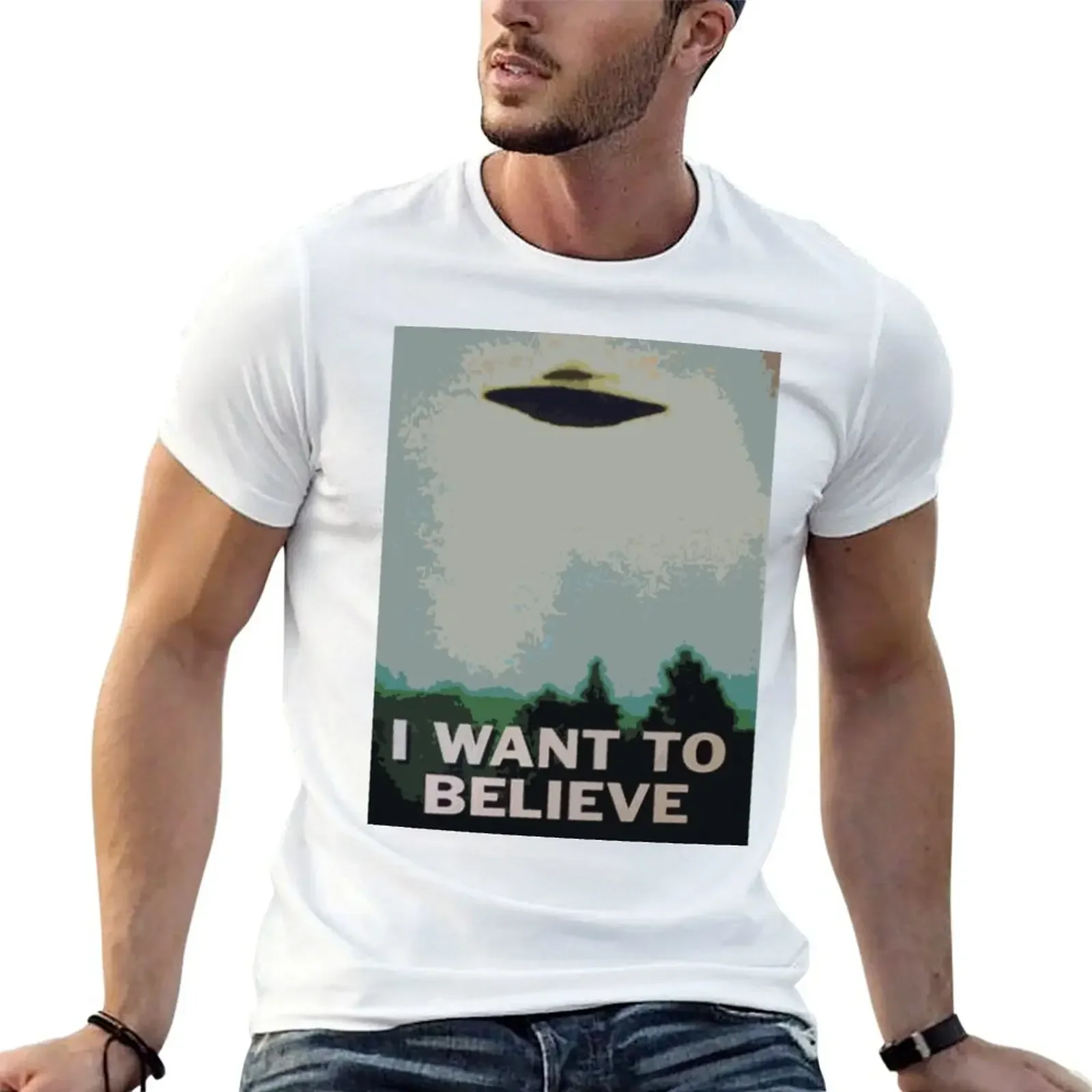 

I Want to Believe- X Files T-Shirt cute tops anime tshirt designer shirts baggy shirts heavyweight t shirts for men