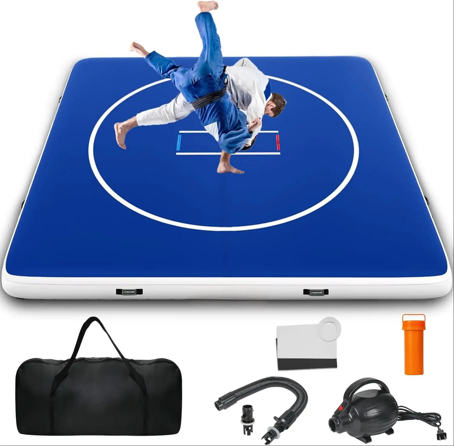 

Inflatable Portable PVC Waterproof Gymnastics Mat For Martial Arts Tumbling Yoga Taekwondo & Gym Use
