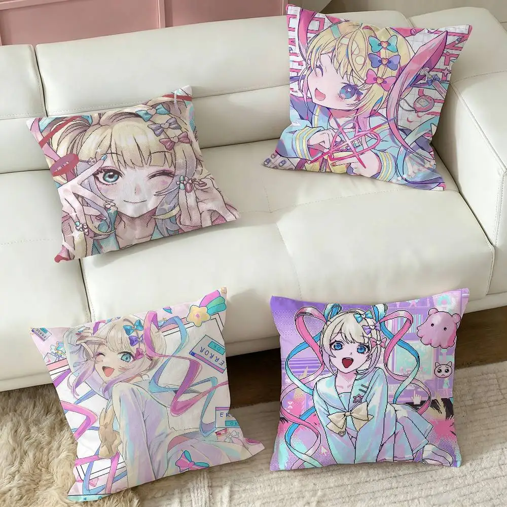 AZNM Needy Girl Overdose Ame-chan  Square Double-Sided printed Pillow Case Bedroom Bedside Pillow Sofa Cushion Cover