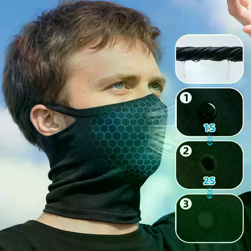 /HTF/New Autumn/Winter Sport Bandana Cycling Bike Hanging Ear Face Cover Reusable Masks Hiking Camping Neck Gaiter Scarf