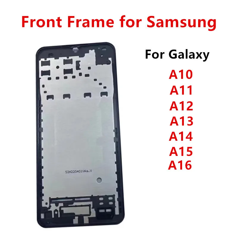 Dla Samsung Galaxy A16 A15 A14 A13 4G 5G A12 A11 A10 Środkowa przednia ramka Obudowa Płyta LCD Płyta czołowa Bezel Wymień części naprawcze
