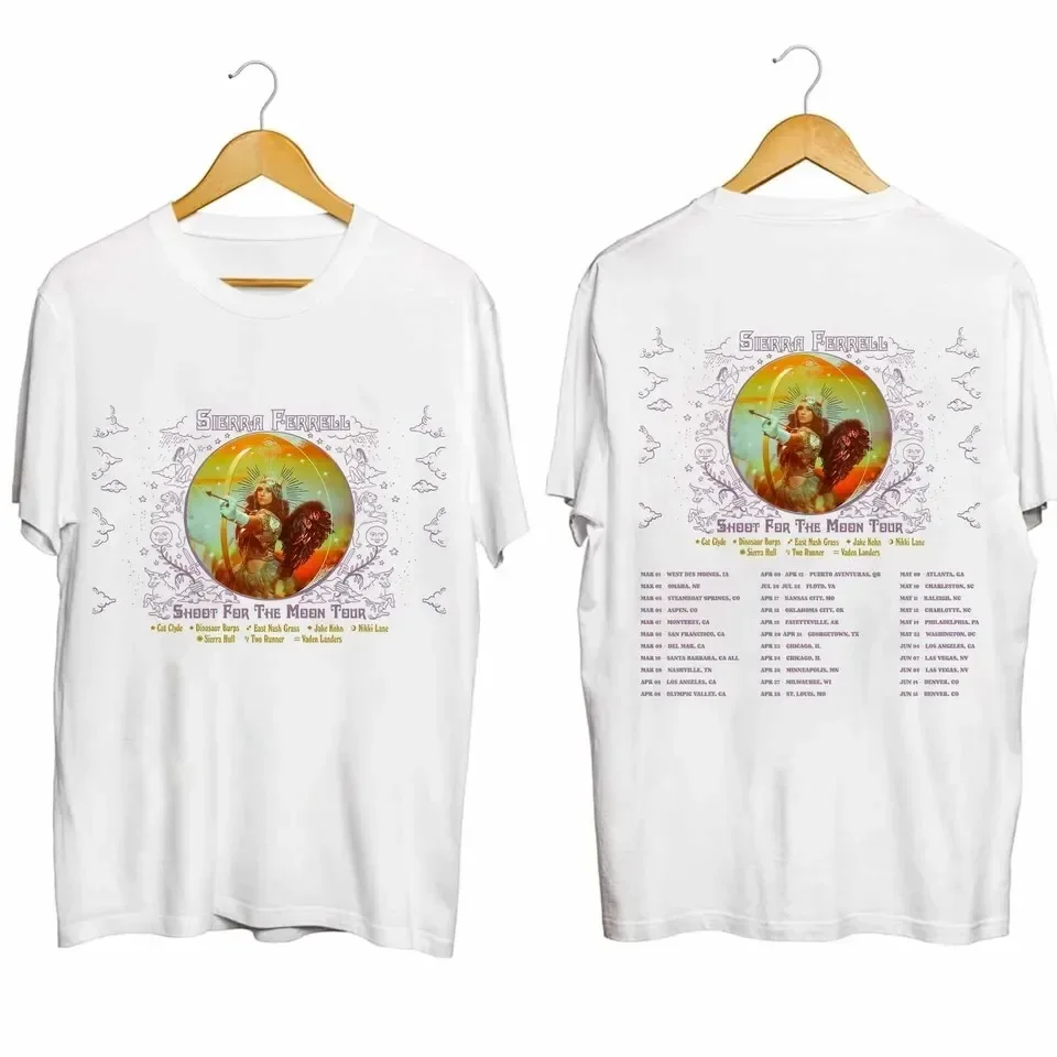 New Sierra Ferrell Concert 2024 White Twoside Cotton 100% Size S-4XL Shirt NEW