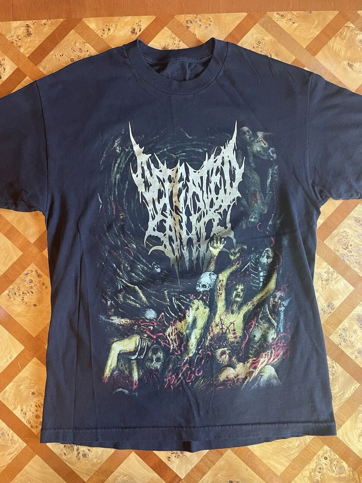 Defeated Sanity shirt Large L Brutal Death Metal Devourment Cannibal Corpse