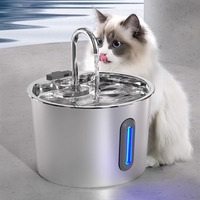 Automatic Stainless Steel Cat Water Fountain Pet Fountain Dog Water Dispenser With USB Electric Ultra-Quiet Pump Pet Supplies