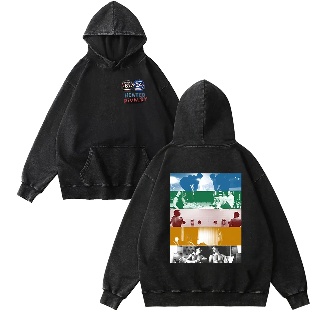 

Толстовка с принтом «Heated Rivalry», винтажный стиль, хлопок, для мужчин и женщин, хип-хоп, спортивный пуловер, модный свитшот, высокое качество