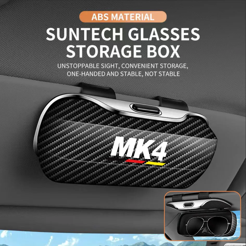 

Индивидуальный логотип для Volkswagen MK3 MK4 MK5 MK6 mk7 Golf Tycoon, автомобильный козырек, зажим для хранения очков, внутренний ящик для хранения, аксессуары