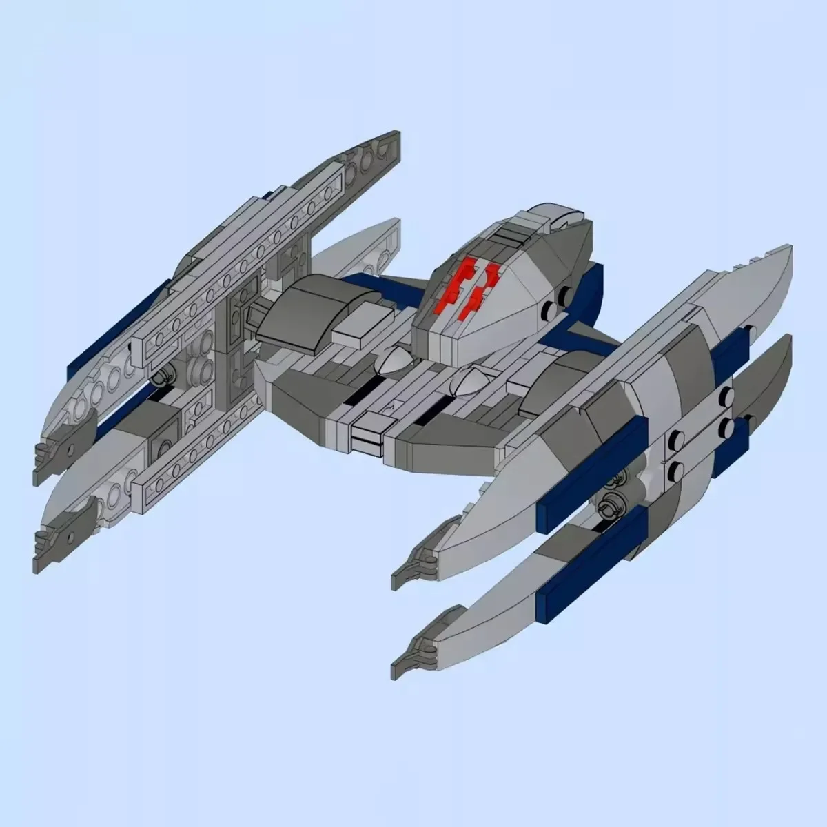 

MOC Starfighters Movie Action Figure Space Warrior Mech Building Blocks Vulture Droid Spaceship Model DIY Kids Toy Birthday Gift